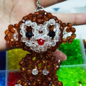 LLAVERO MONITO EN PERLAS